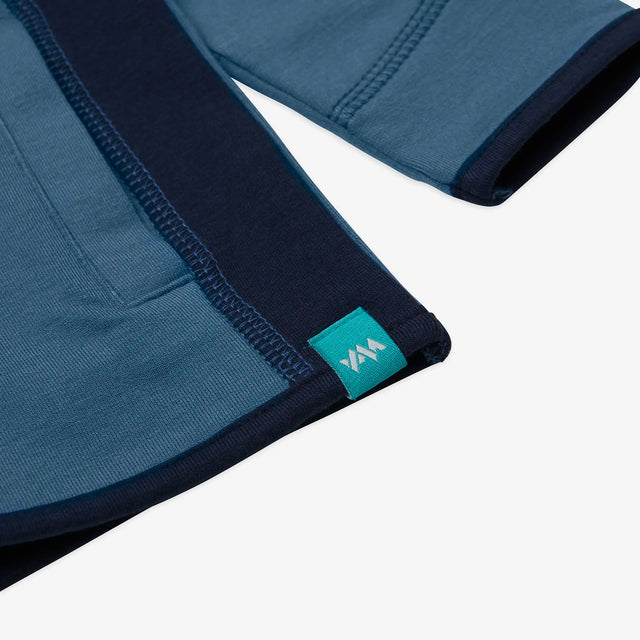 Detail view of Jellymud Kids' Ocean Bamboo Sweatshirt.